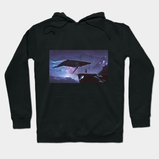 Flying whale Hoodie